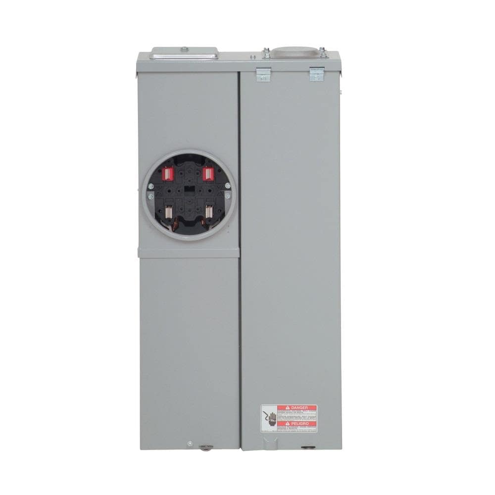 Eaton Type BR 200-Amp 4-Spaces 8-Circuit Outdoor Main Breaker Meter Combo Load Center MBE48B200BTS