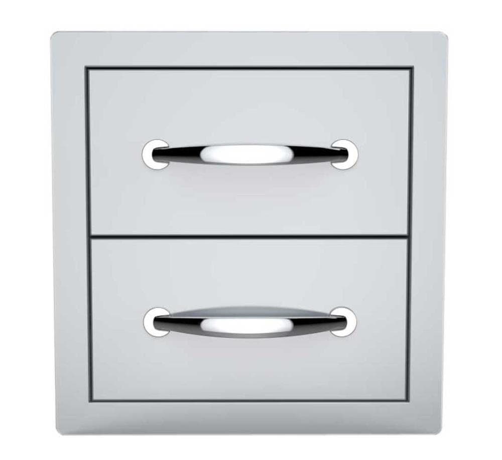 Sunstone Classic Series Built-In Grill Cabinet Double Drawer B-DD12