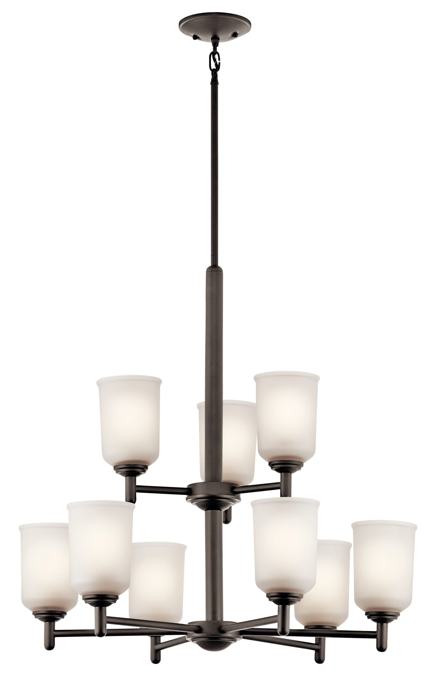 Kichler Shailene 9 -Light Antique Bronze Transitional For Use in Dining Rooms, Foyers, Living Rooms Chandelier 1252730