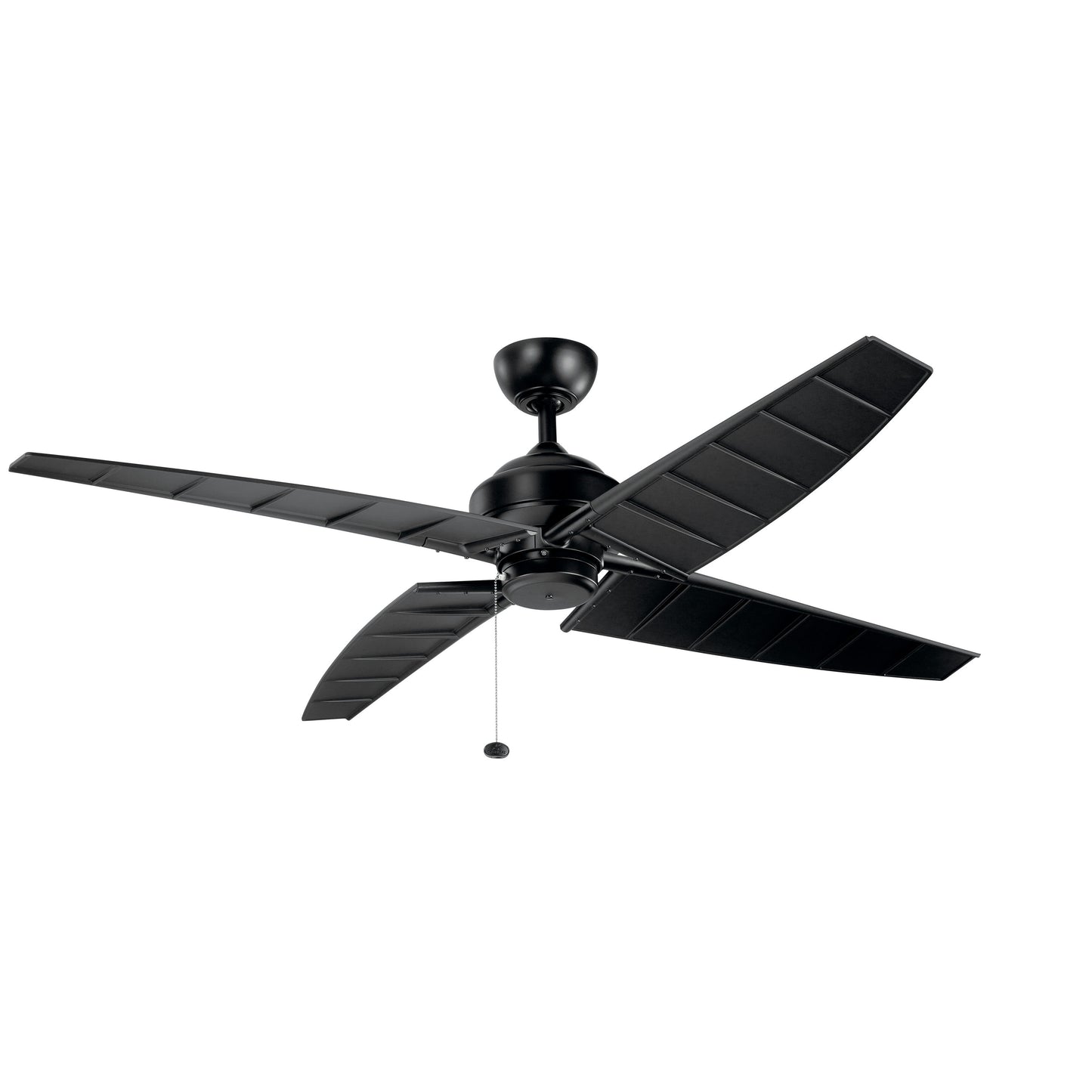 Kichler Surrey 60-in Outdoor Satin Black with Satin Black Blades Ceiling Fan Light Kit Compatible ( 4 -Blade ) 1336937