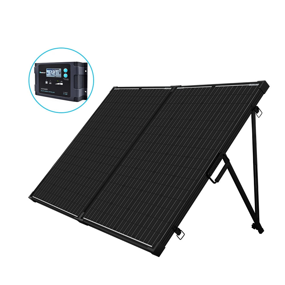 Renogy Monocrystalline 35.6-in x 25.9-in x 3.1-in 200-Watt Portable Solar Panel KIT-STCS200D-VOY20