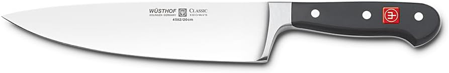 WÜSTHOF Classic 8 Inch Chef\u2019s Knife,Black,8-Inch