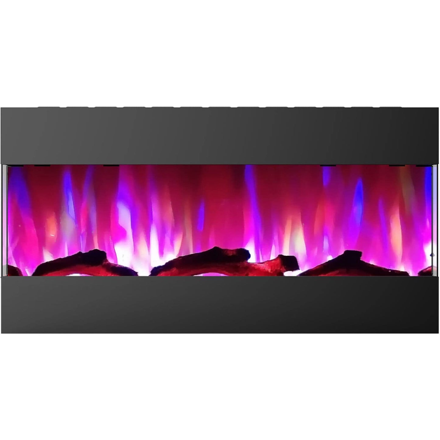 Cambridge 42-in W Black LED Electric Fireplace CAM42RECWMEF-2BLK