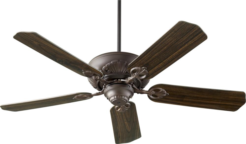 Quorum International Chateaux 60-in Oiled Bronze with Oiled Bronze Blades Ceiling Fan Without Light ( 5 -Blade )
