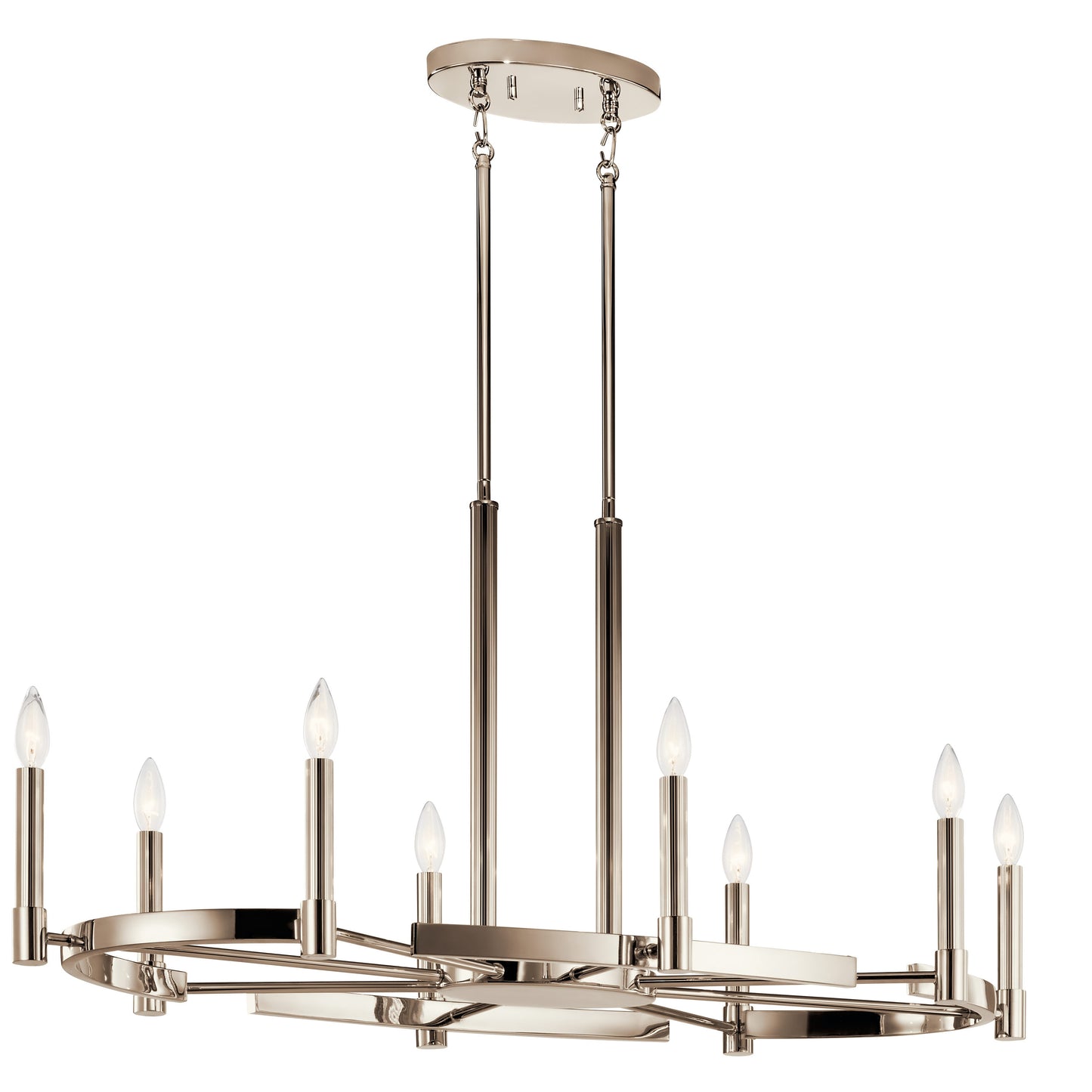 Kichler Tolani 8 -Light Polished Nickel Modern/contemporary For Use in Bedrooms, Dining Rooms, Foyers, Kitchens, Living Rooms Chandelier 4663040