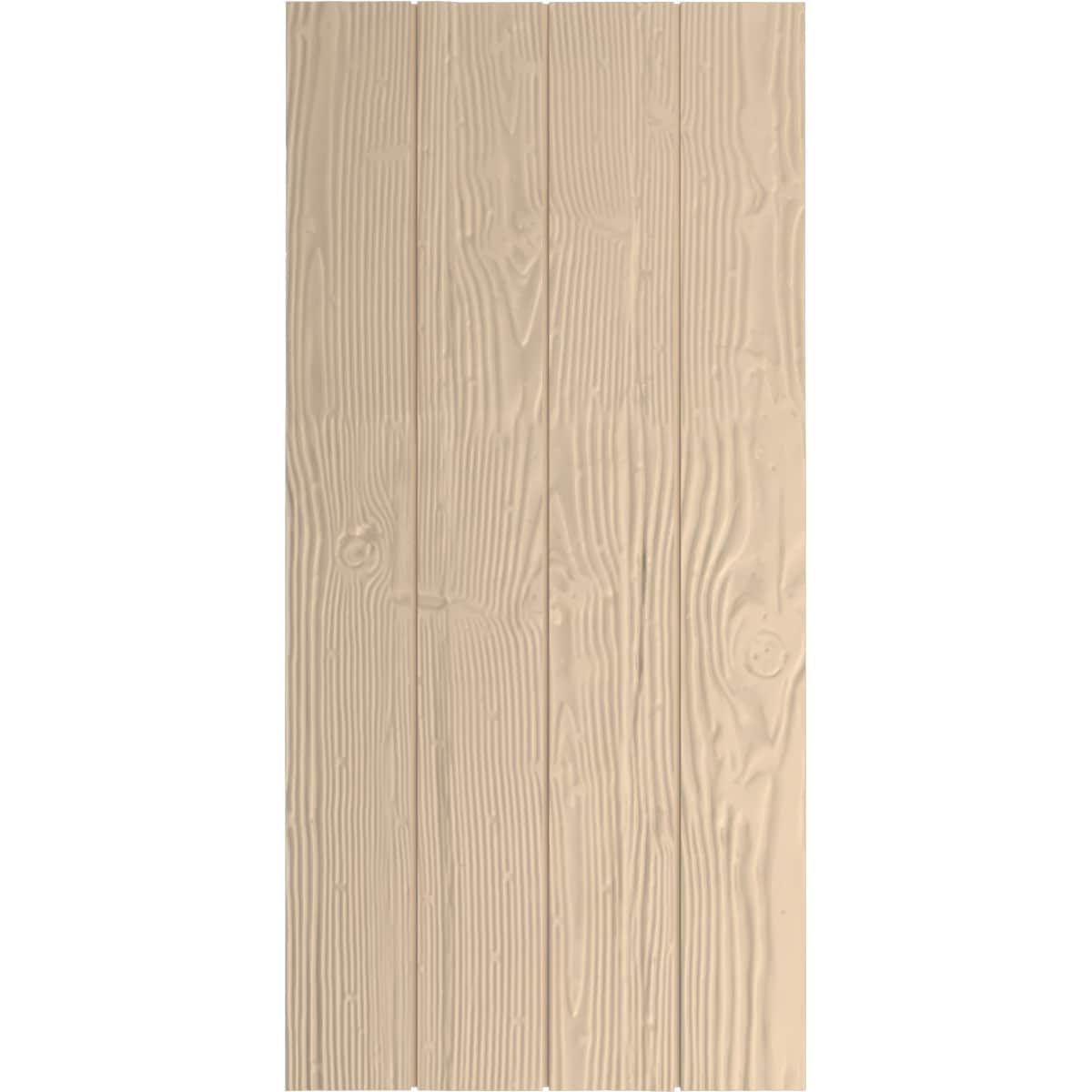Ekena Millwork 22-in W x 64-in H Sandblasted Paintable/Stainable Board and batten No batten Exterior Shutters ( 2 -Pack )
