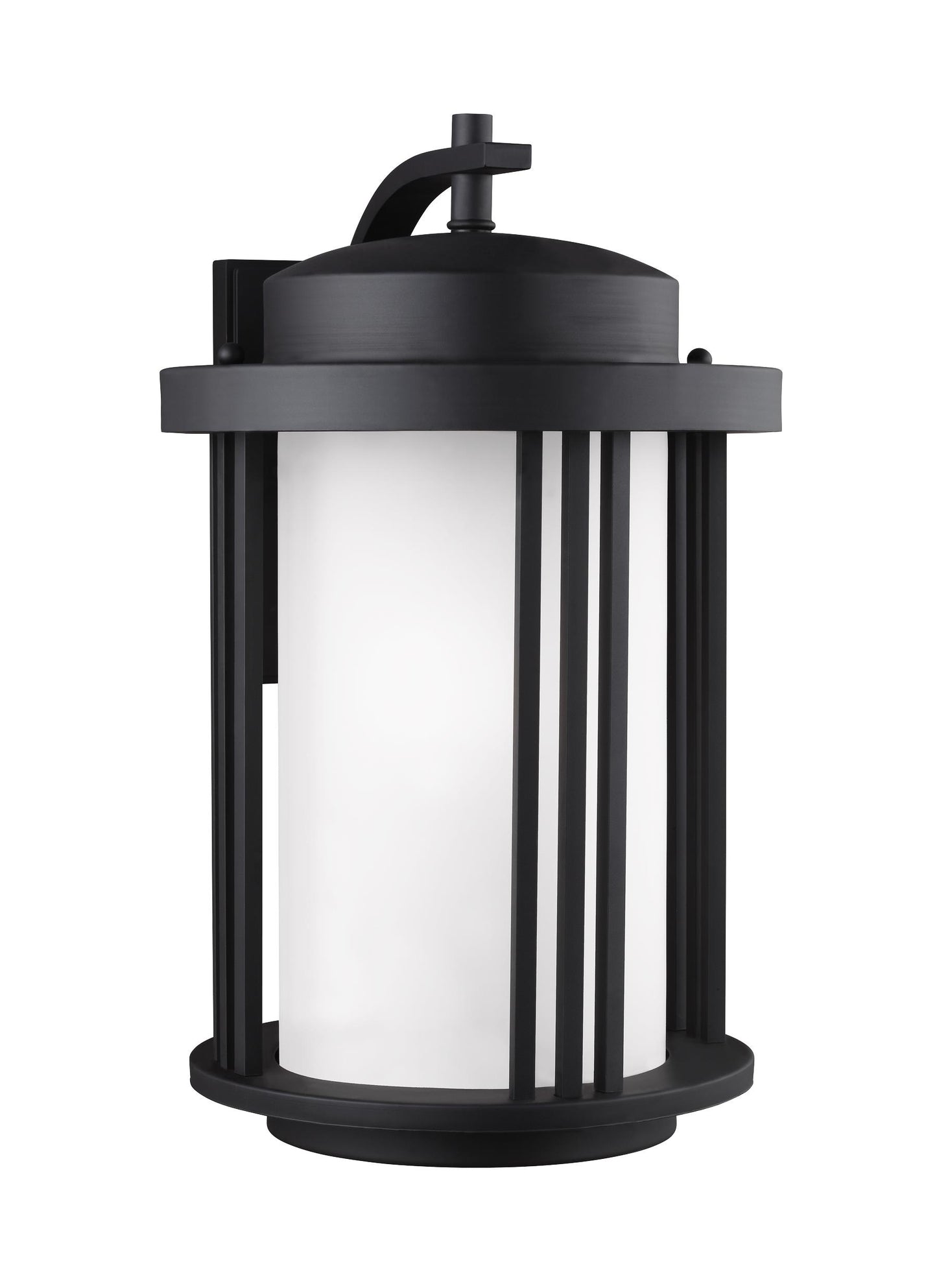 Generation Lighting Crowell 1 -Light 19.56-in H Satin Black Hardwired Dark Sky Outdoor Wall Light