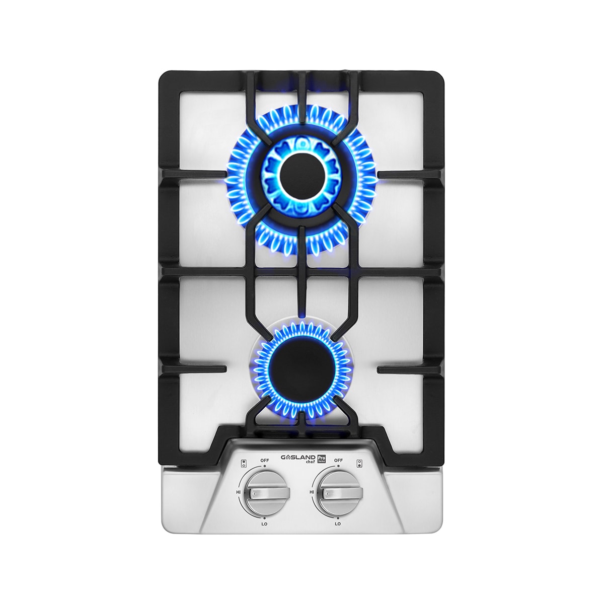 GASLAND Gas Stovetop 12-in 2 burners Stainless steel Gas Cooktop