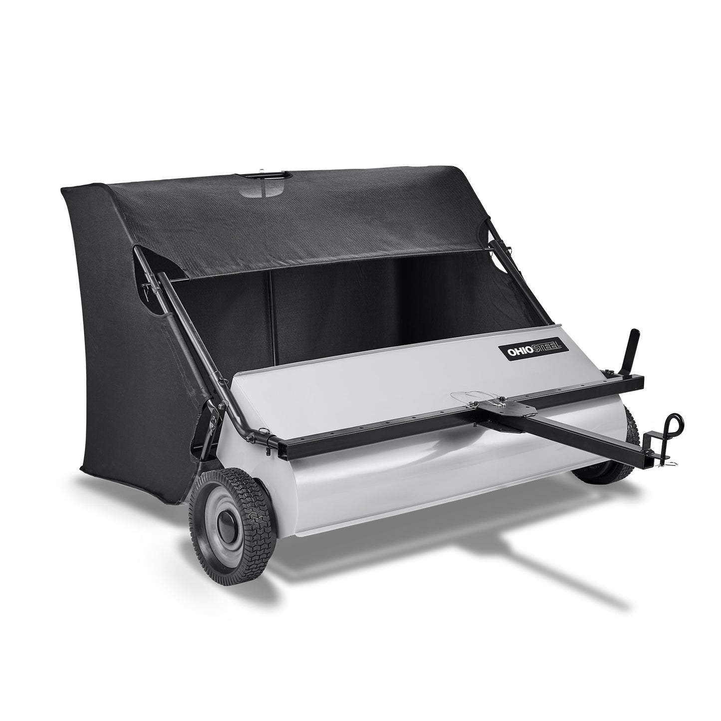 Ohio Steel 46-Inch Tow Lawn Sweeper with 24 Cu. Ft. Hopper Capacity - Save Time and Effort with Fast and Efficient Yard Cleanup 4624V2