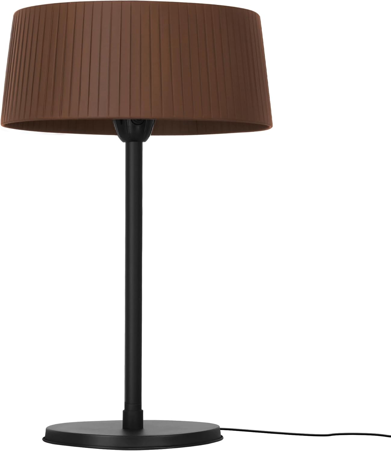 ADVWIN Electric Infrared Patio Heater, Indoor & Outdoor 1500W Electric Tabletop Heater with IP55 Waterproof, Tip-Over Protection, Quiet Operation, Perfect for Garden (TABLETOP-cloth-brown)