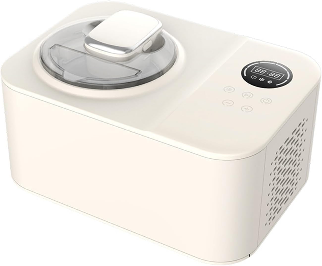 Ice Cream Maker Ice Cream Machine Household Small Automatic Refrigeration Cone Popsicle Maker LCD Display 1200ML Large Capacity Table Top Ice Cream Machine,Fun Kitchen Appliance