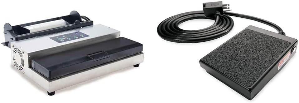 LEM MaxVac 500 Vacuum Sealer with Bag Holder & Cutter & Grinder Foot Switch