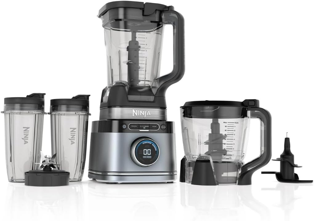 Ninja Detect Kitchen System Power Blender & Processor – 1700W, BlendSense Technology, 72oz Pitcher, 64oz Food Processor Bowl, Total Crushing Blades, TB400