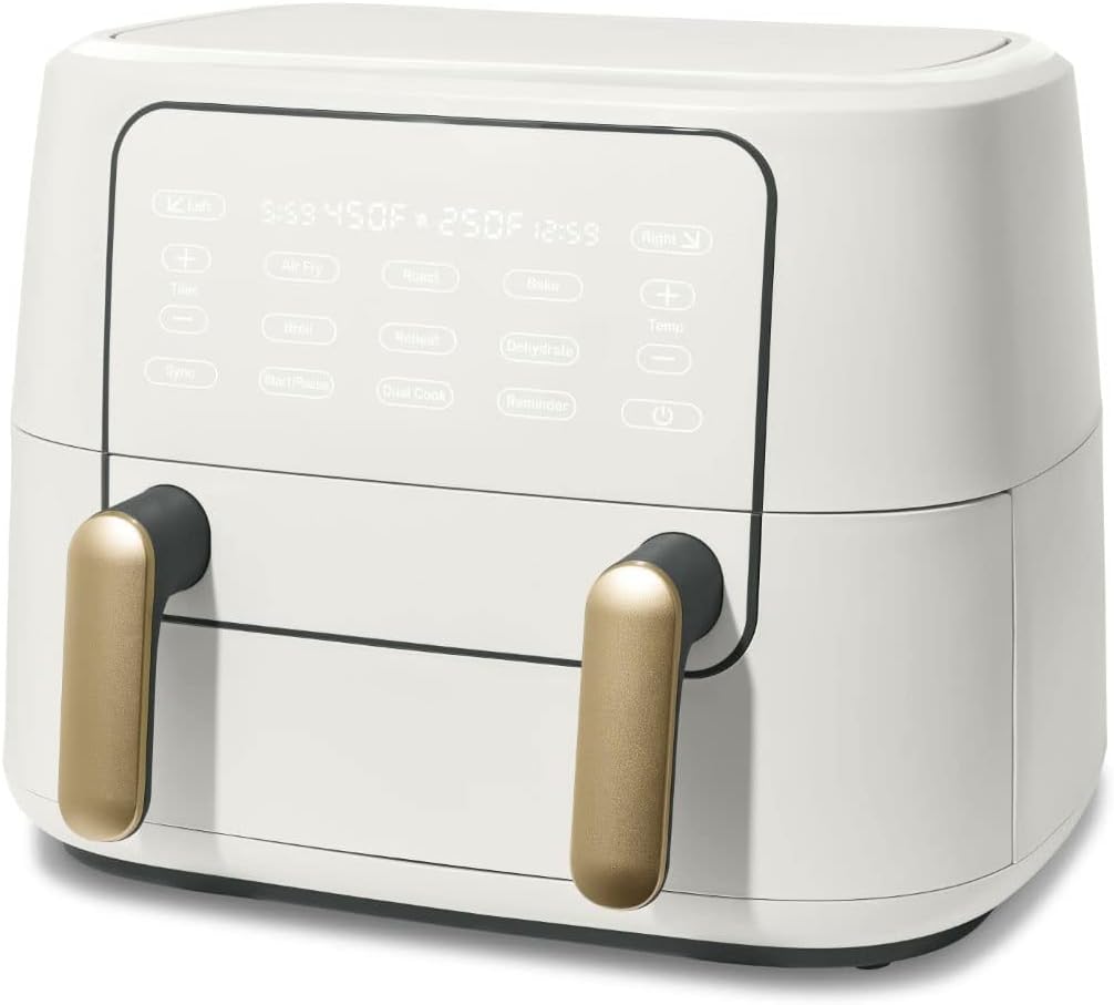 9QT TriZone Air Fryer (Color : White)