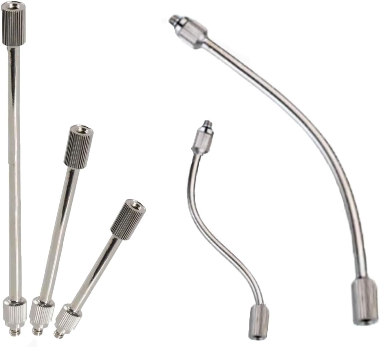 mister nozzles, Flexible Nozzle Extension, 3\/16" Mist Nozzles Pole(45cm\/(17.7Inch))