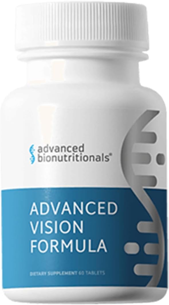 – Advanced Vision Formula Supplement, Healthy Vision, Eye Function Support, Eye Vitamins, Lutein, Zeaxanthin, Vitamin A, C, Zinc, Gluten Free, Dairy Free, Vegan (60 Tablets)