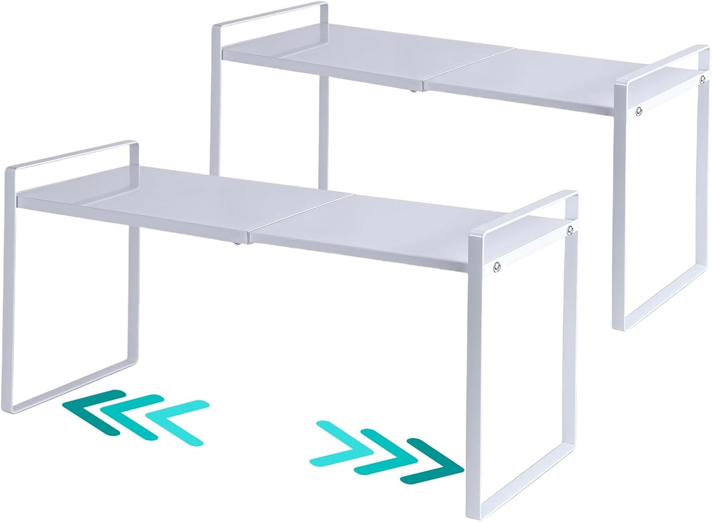 2-Pack Expandable Shelf Organizer for Kitchen Countertop, kitchen organizers and storage,under sink expandable shelf organizer
