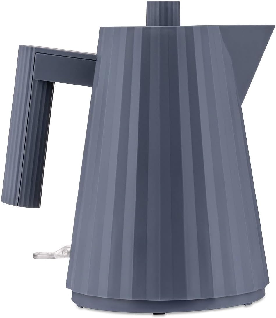 Alessi Plissé MDL06\/1 G \u2013 Electric Kettle Design, Thermoplastic Resin, European Plug 2400 W, 100 cl, Grey