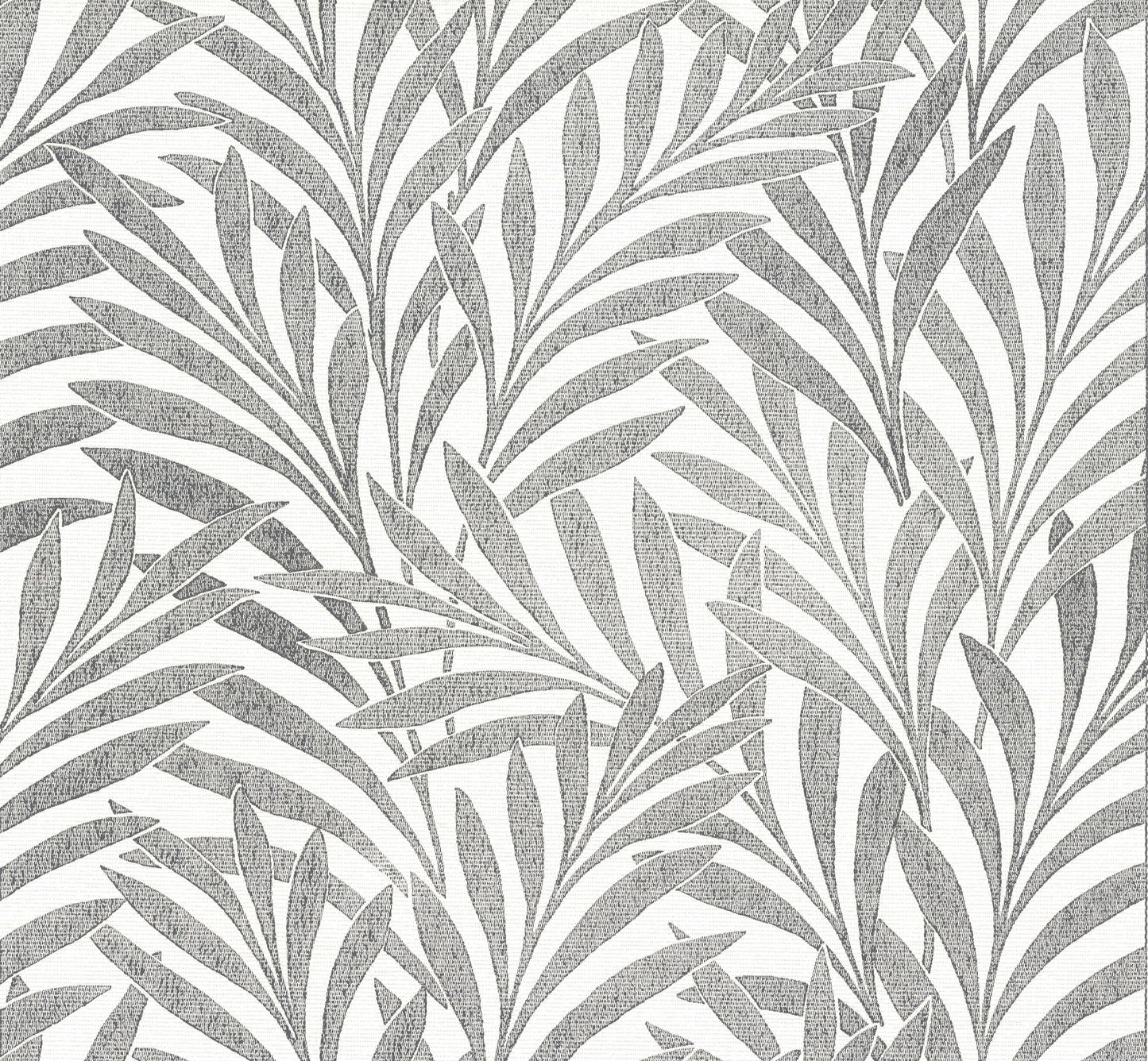 York Wallcoverings Ronald Redding Handcrafted Naturals 60.8-sq ft Black Grasscloth Ivy/Vines Unpasted Wallpaper