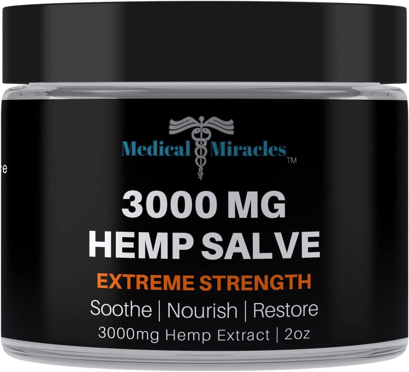 Hemp 3000 Mg Extreme Strength Hemp Salve : Ideal for HIPS, Joints, Neck, Back, Elbows, Fingers, Hands, and Knees Made in USA