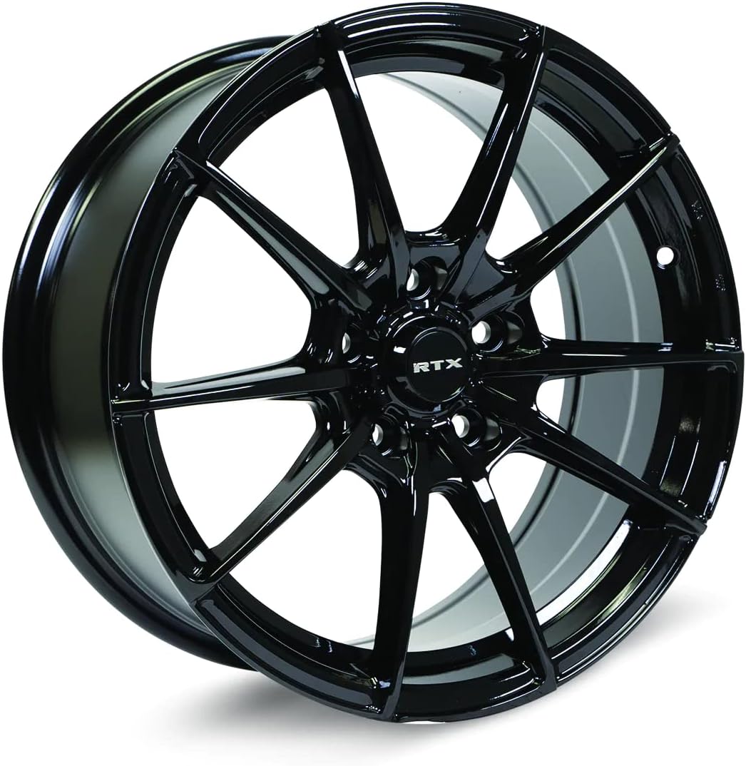 RTX SL01 Custom Wheel - 18x8, 42 Offset, 5x114.3 Bolt Pattern, 73.1mm Hub - Gloss Black Rim