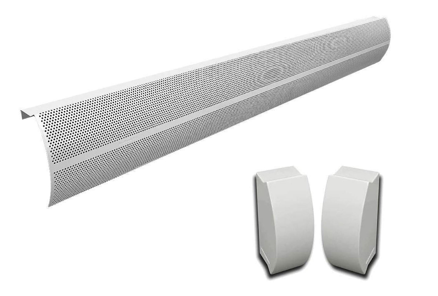 Baseboarders Elliptus 5-ft Hydronic Baseboard Heater Cover BA001-60-SET-WH