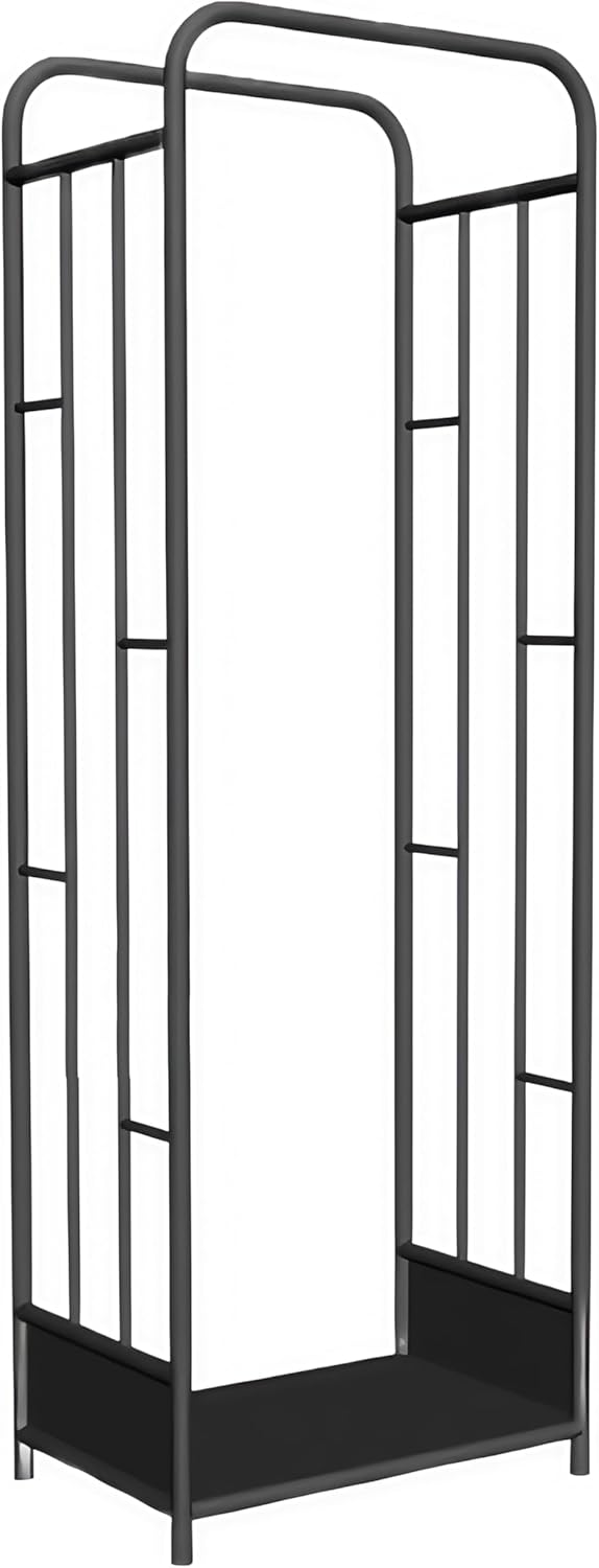 Firewood Rack Outdoor & Indoor, Heavy Duty Steel Log Rack for Firewood, Large Wood Storage Racks Holder for Fireplace, Patio, Garden, Garage (Small)