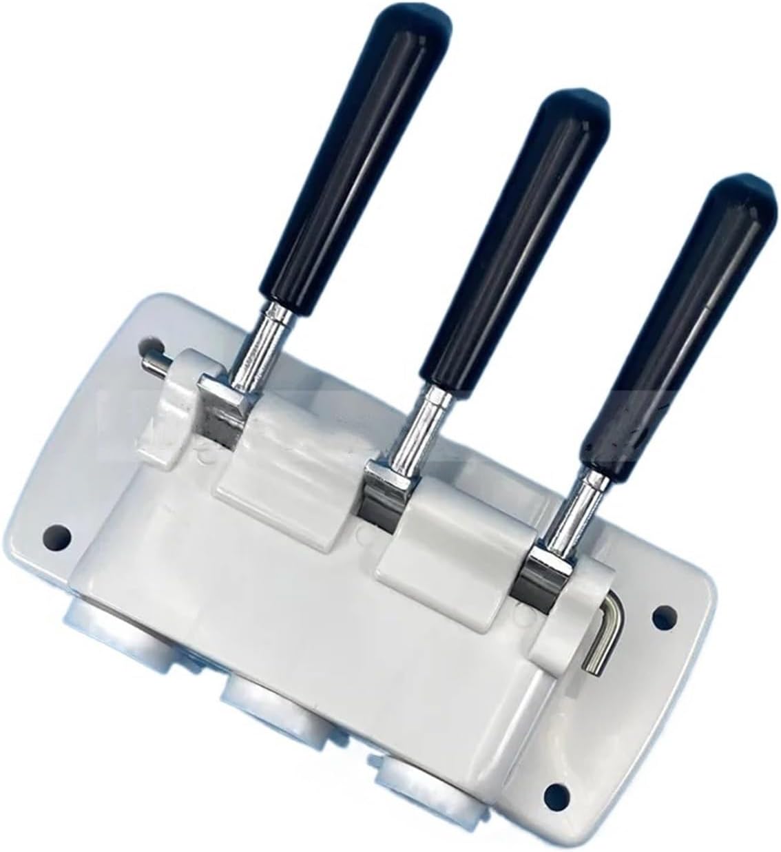 Kitchen Appliance Accessories White Color Panel Block Head Front Panel,Compatible for BQL-818T Soft Ice Cream Machines Spare Parts Accessories With 3 Black Handles