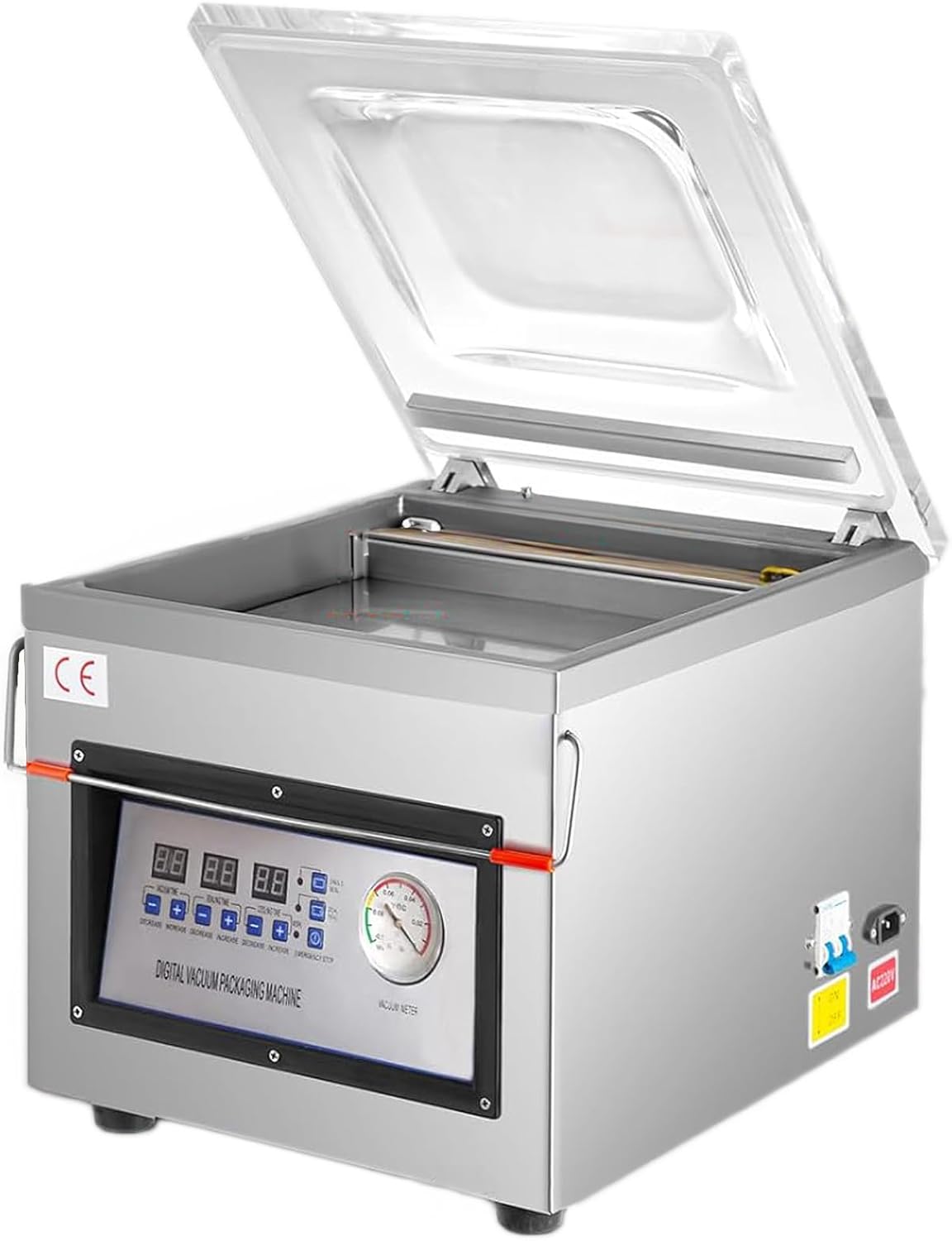 Amenitlif Professional Chamber Vacuum Sealer, Automatic Control,6.5 Cbm\/h,12"Sealing Width,320W,Stainless Steel,Food Packaging Machine for Household and Commercial,Industrial Vacuum Machine,