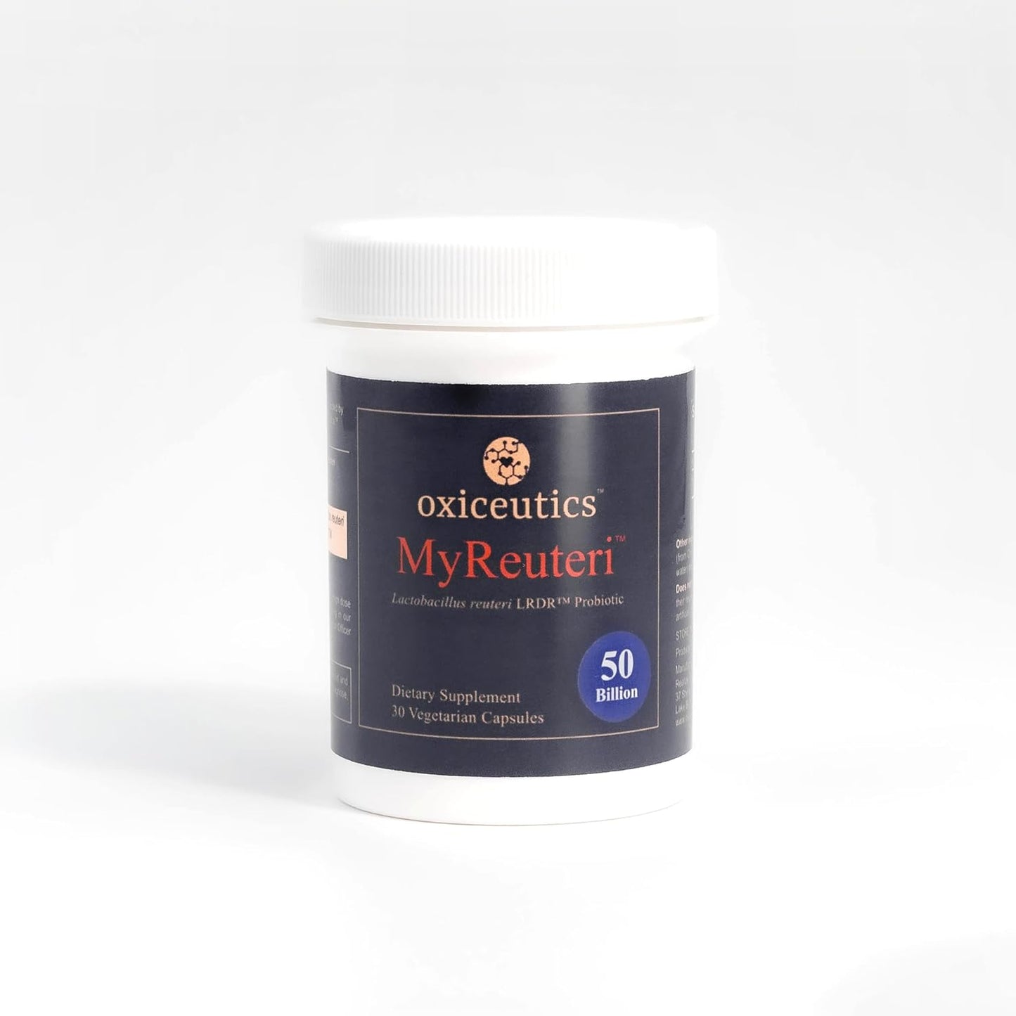 MyReuteri™ 50 Billion CFU Probiotic – Intensive-Strength L. reuteri LRDR™ + FOS Prebiotic – by Dr. William Davis – Makes Yogurt-Like Superfood – 30 Veg Capsules