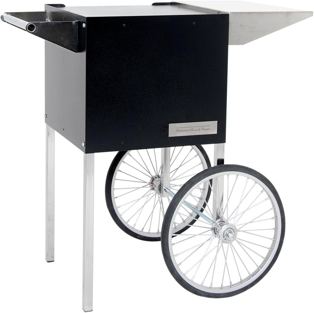 Paragon - Manufactured Fun Professional Series Small Popcorn Cart for 4-Ounce Poppers, Black, (3080710)