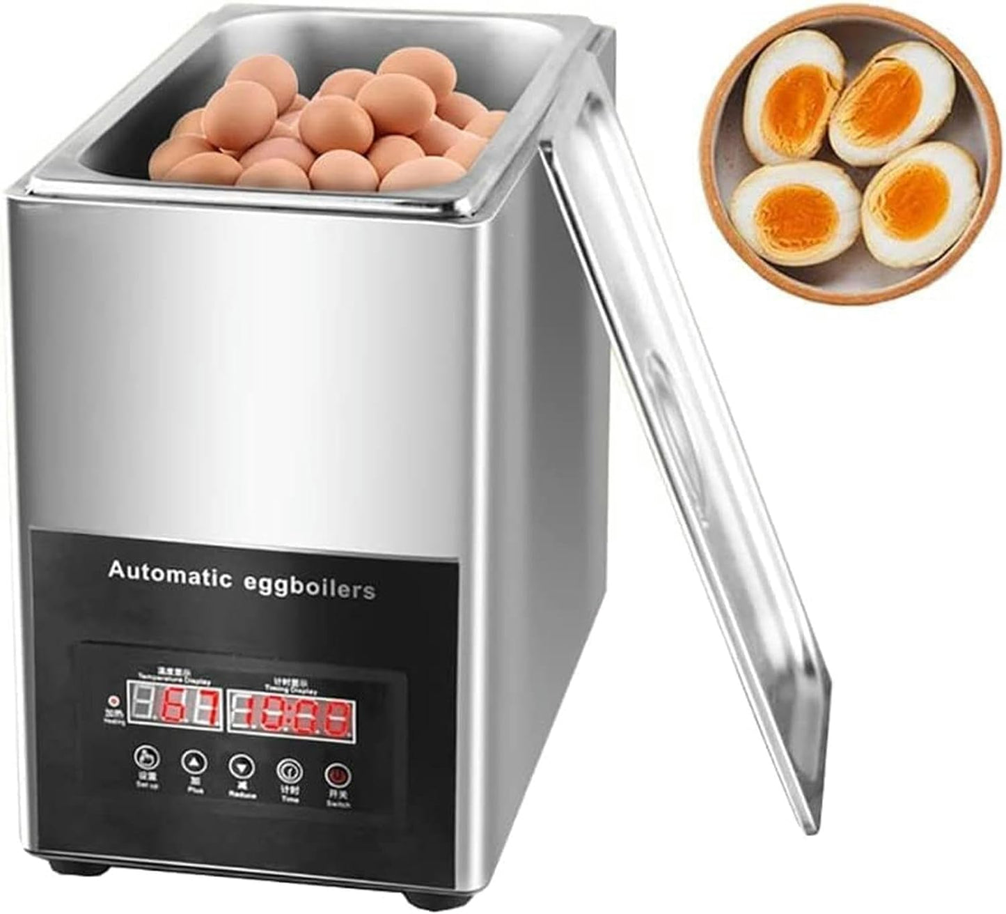 Hot Spring Egg Cooker, Commercial Large Capacity Intelligent Automatic Half-Boiled Egg Soft-Boiled Egg Machine, Electric Egg Cooker, Omelette Device