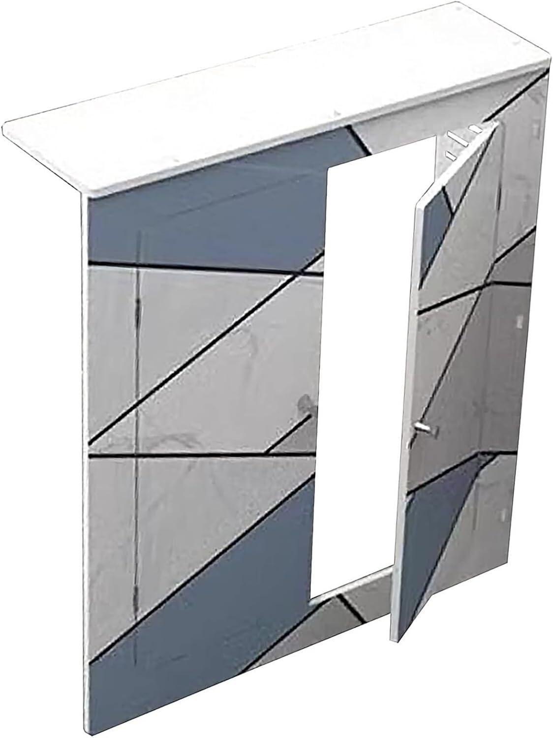 Radiator cover with ventilation slats, Radiator Cover Table Shelf Old Heater Sheltering Cabinet Kitchen Bathroom Laundry Water Valve Trim(80x60x20cm(31.5x23.6x7.9in))