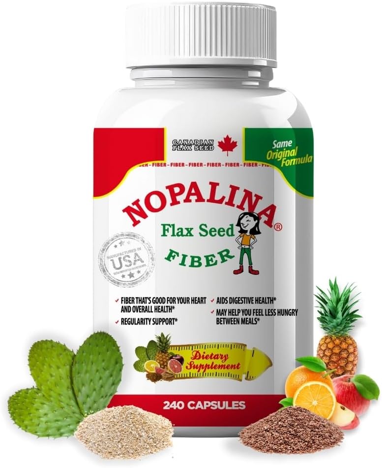 Nopalina Flax Seed Capsules 240 Capsules