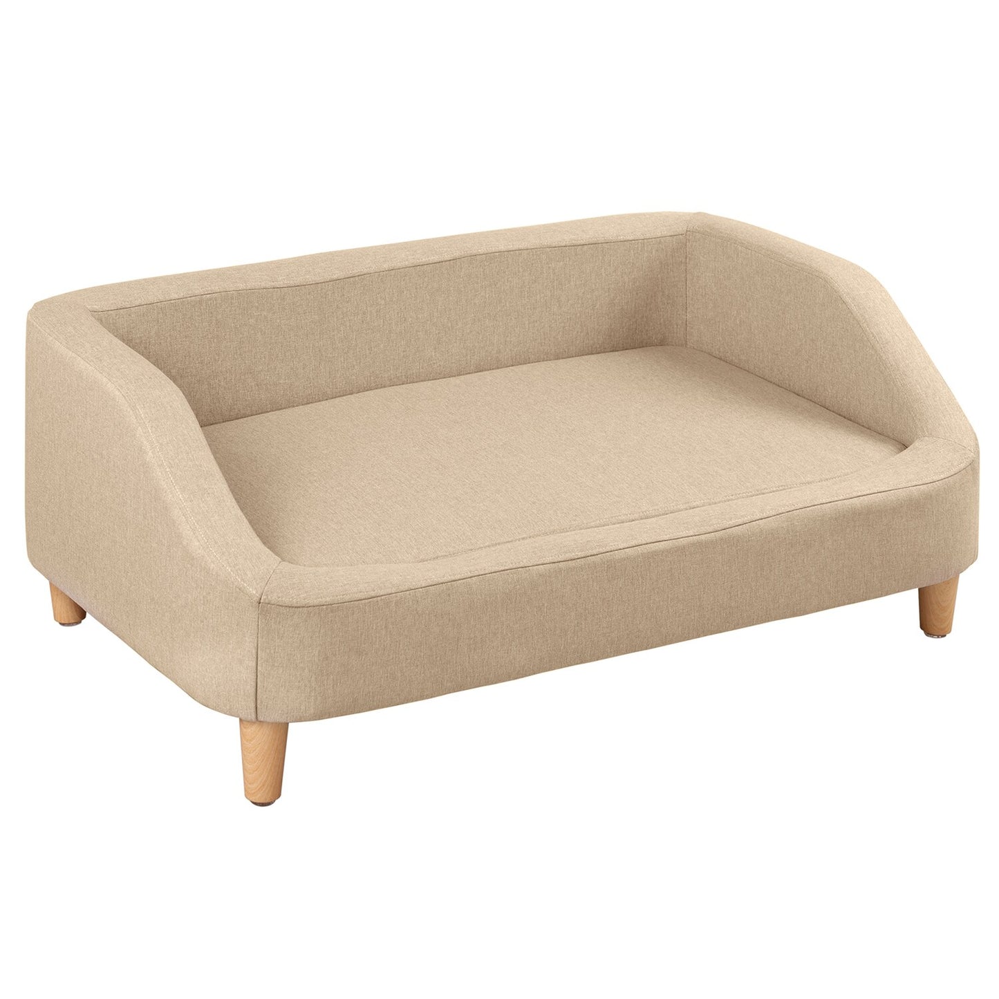 GZMR Rectangular Beige Sofa ( Medium )