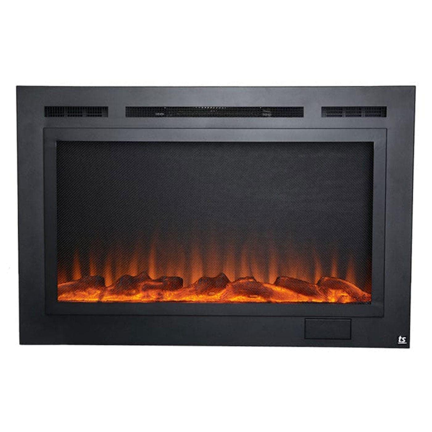 Touchstone 40-in W Matte Black Fan-forced Electric Fireplace 80048