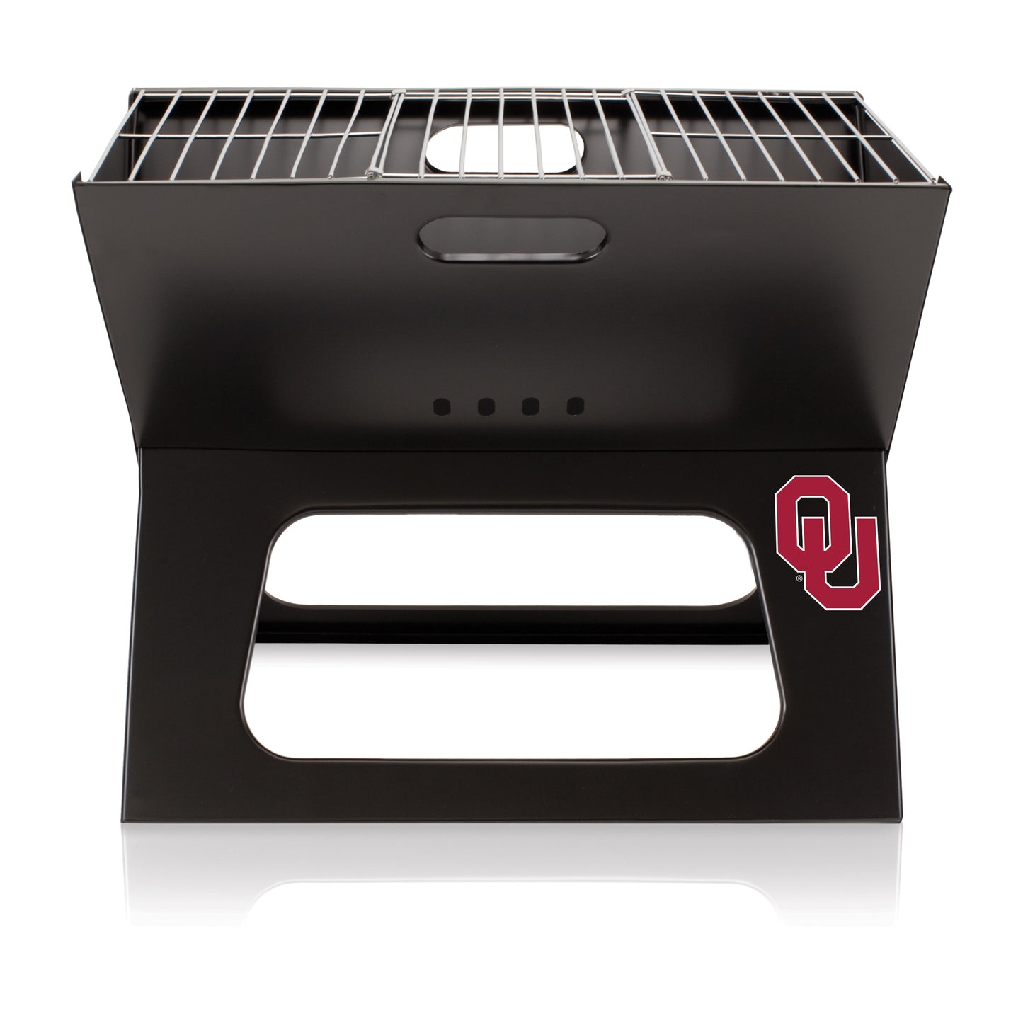 Picnic Time Compact Cast Iron Grilling Accessory Kit - 4-Piece Set with 203 sq inches Grilling Surface and Durable Carrying Tote 775-00-175-454-0
