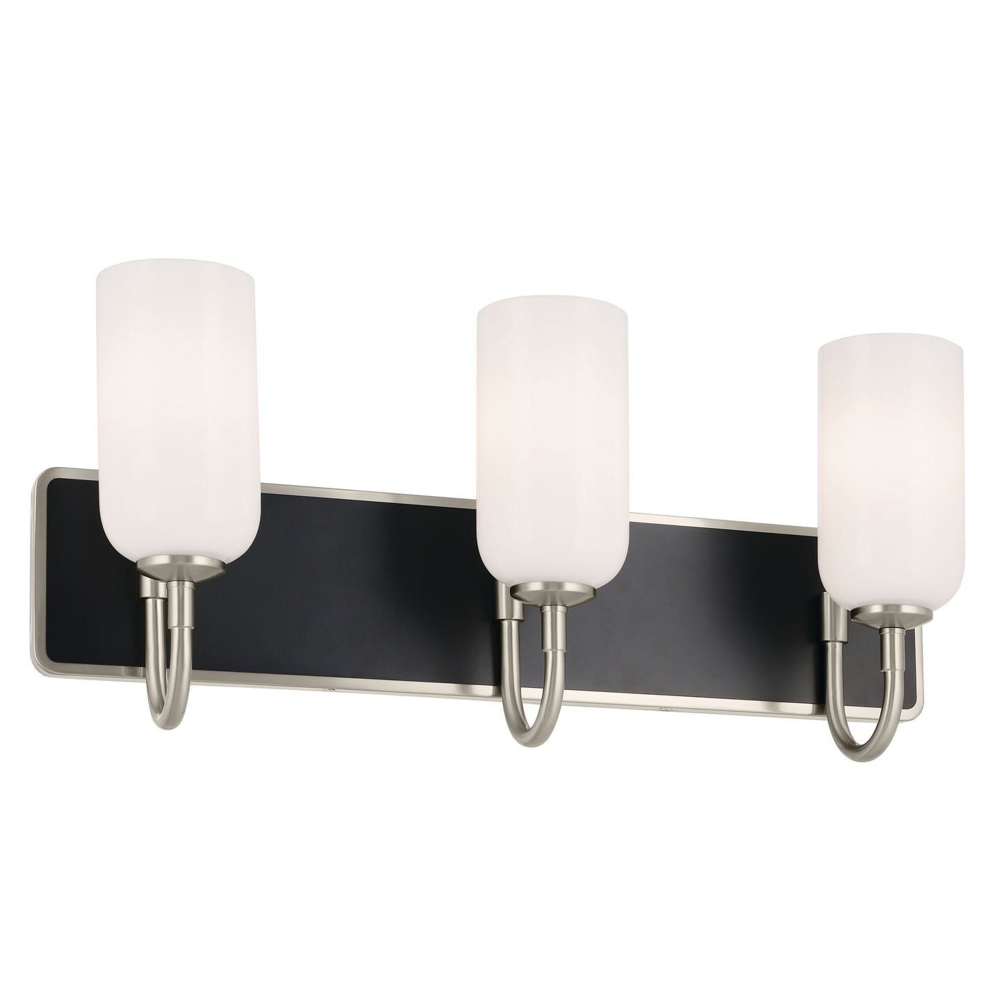 Kichler Solia 24-in 3 -Light Brushed Nickel Modern/contemporary Vanity light 5384827