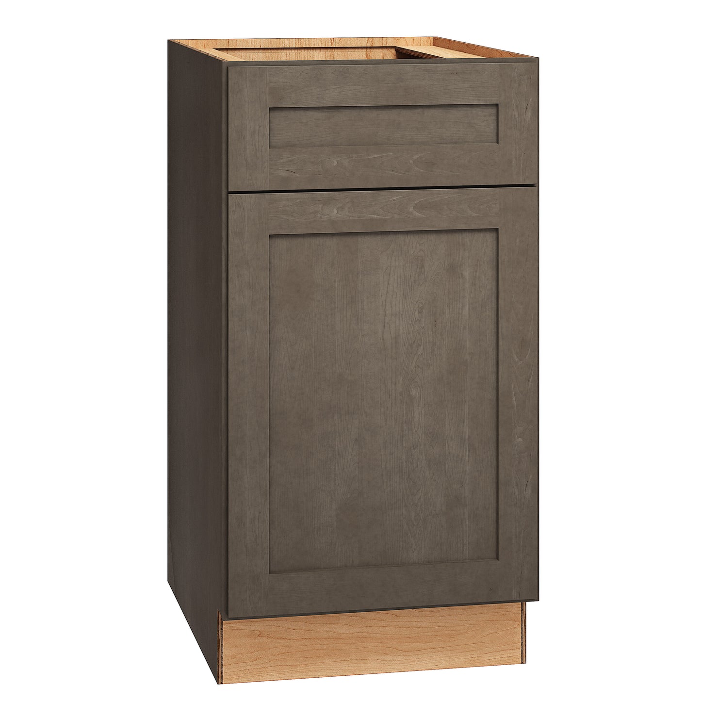 Diamond Express Jamestown 18-in W x 34.5-in H x 24-in D Colt Brown Base Fully assembled Plywood Cabinet Recessed Panel Shaker