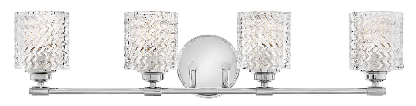 Hinkley Elle 32-in 4 -Light Gloss Chrome Traditional Vanity light 5663073