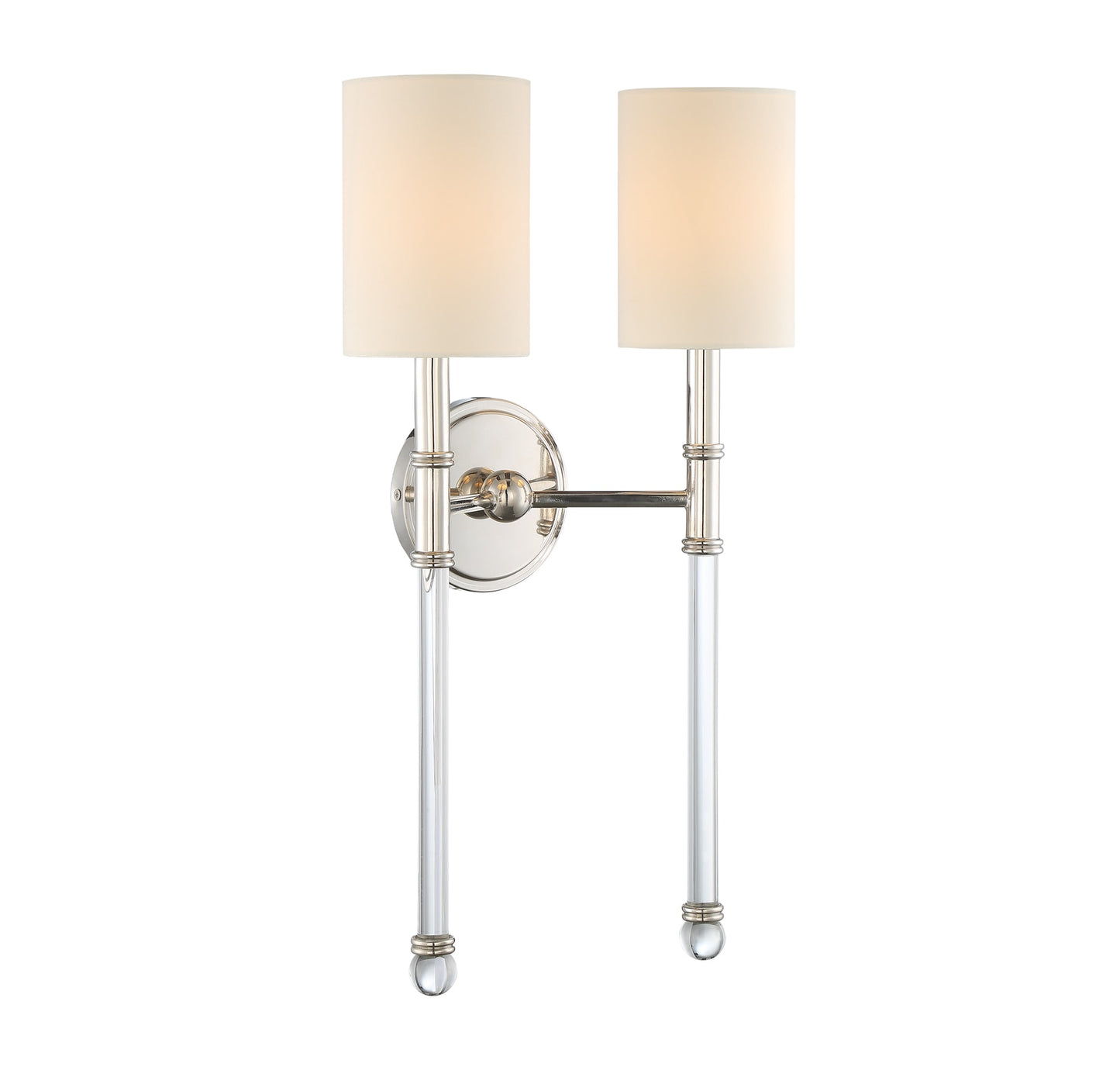 Savoy House Essentials Fremont 13-in W 2 -Light Polished Chrome Wall Sconce