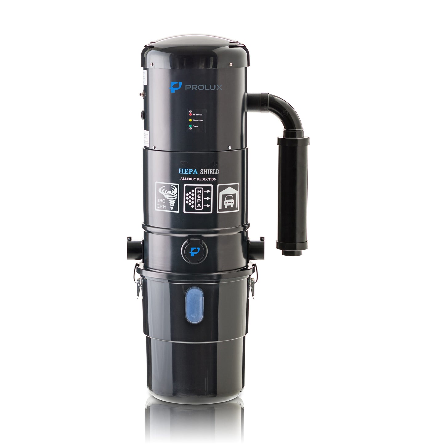 Prolux Hepa Filter Residential Bagless Central Vacuum BLACKCEN