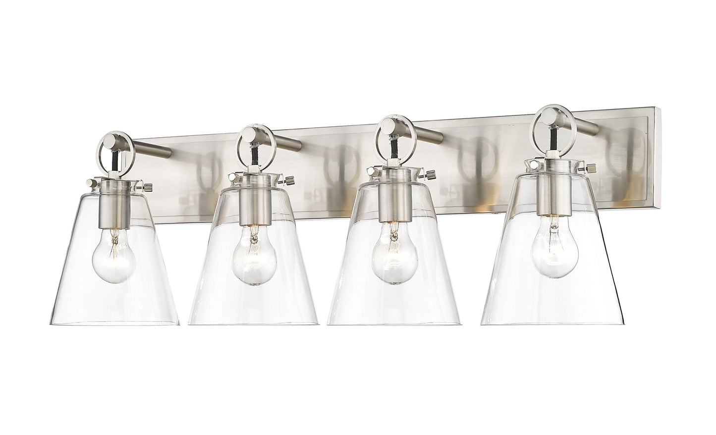 Z-Lite Harper 31.25-in 4 -Light Brushed Nickel Modern/contemporary Vanity light