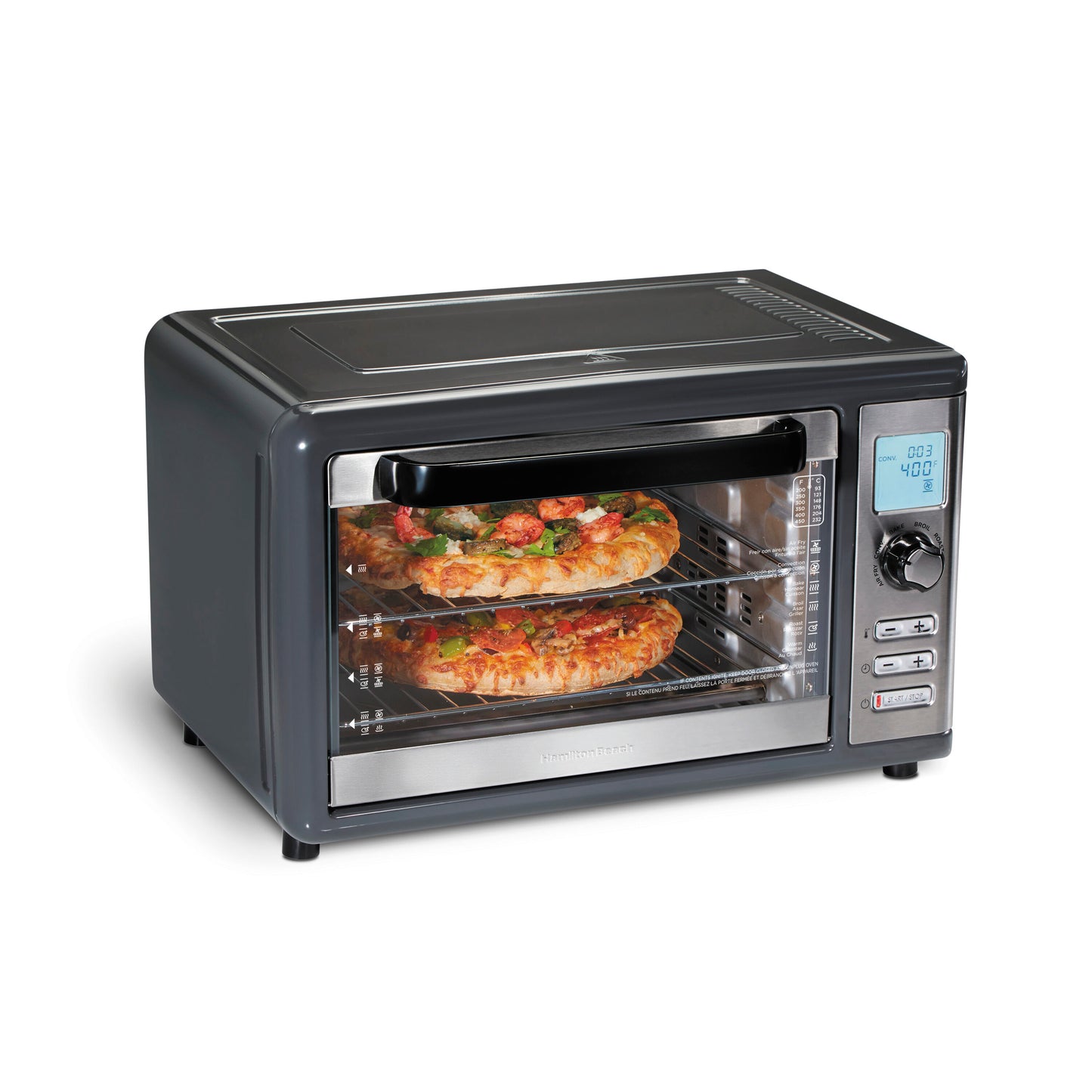 Hamilton Beach 6-Slice Gray Convection Toaster Oven Automatic Shut-off (1800-Watt) 31390