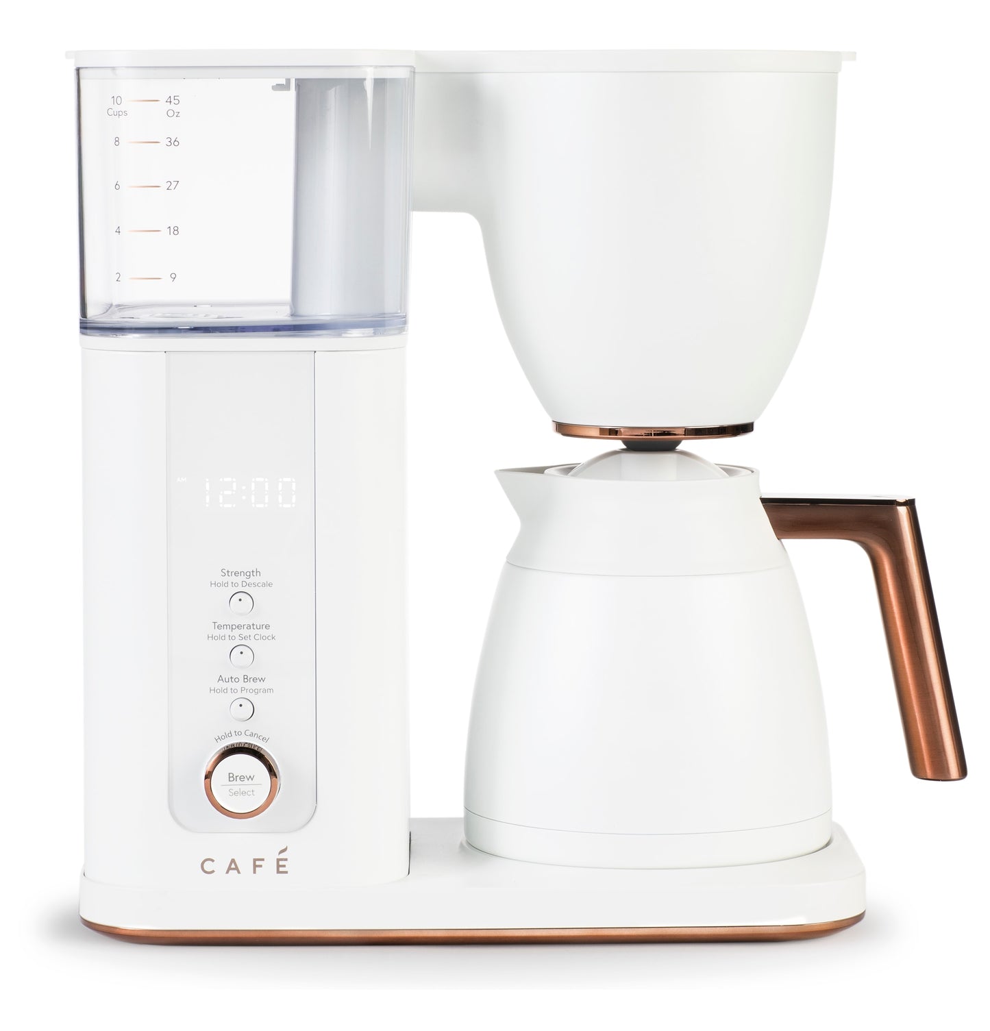 Cafe 10-Cup Programmable Drip Coffee Maker with Automatic Shut-off (Matte White) C7CDAAS4PW3