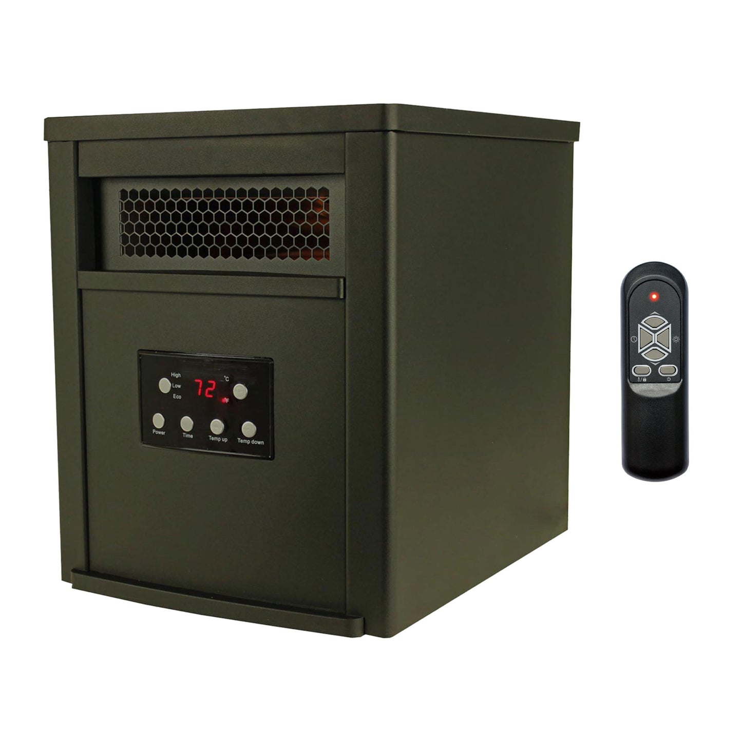 Lifesmart Up to 1500-Watt Infrared Quartz Tower Indoor Electric Space Heater with Remote Included 56310