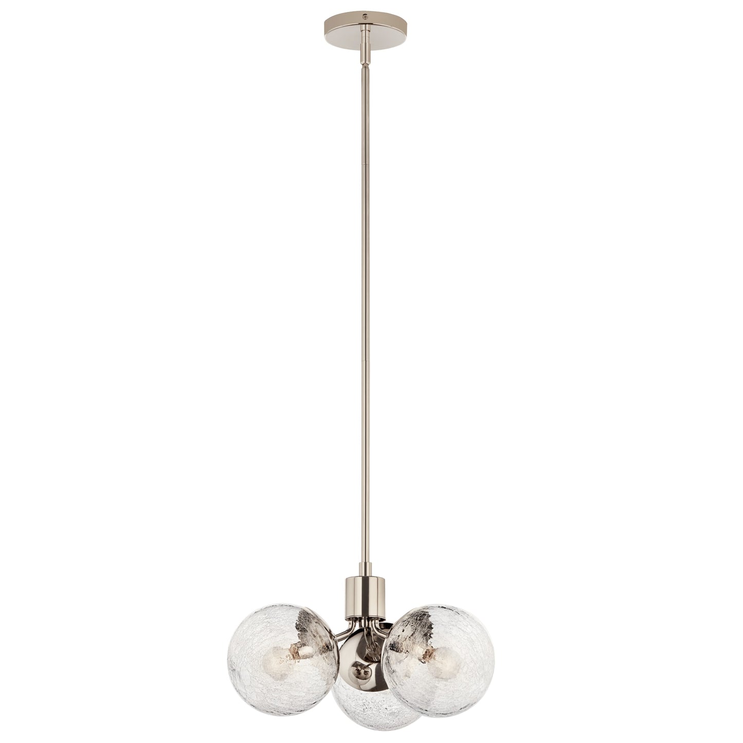 Kichler Silvarious 3 -Light Polished Nickel Modern/contemporary For Use in Bedrooms, Dining Rooms, Foyers, Kitchens, Living Rooms Chandelier 6297679