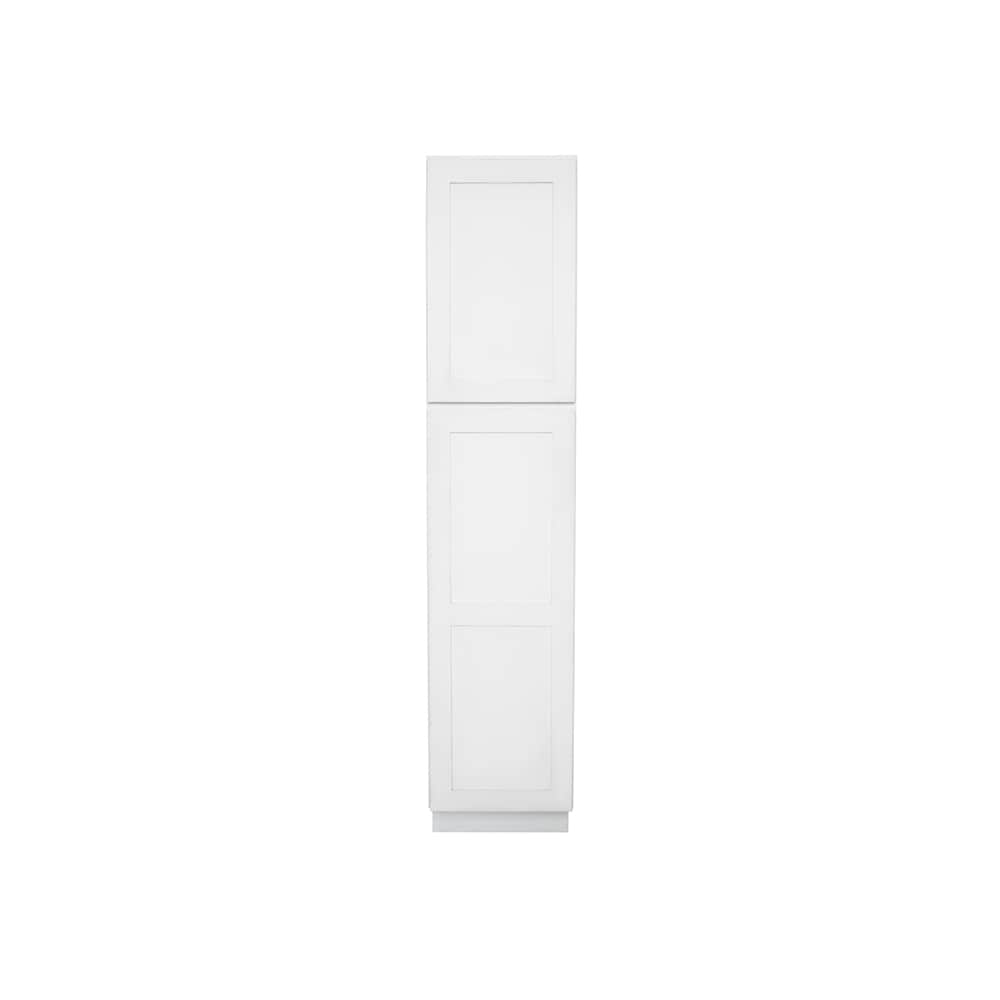 RELIABILT Fairplay 18-in W x 90-in H x 24-in D White Pantry Ready to assemble (RTA) Plywood Cabinet Recessed Panel