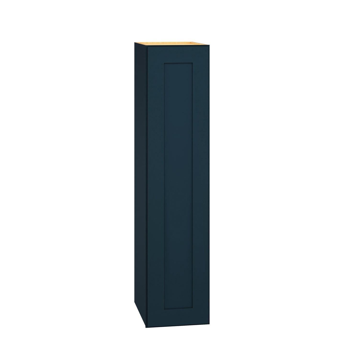 Diamond Express Jamestown 9-in W x 39-in H x 12-in D Regatta Blue Wall Fully assembled Plywood Cabinet Recessed Panel Shaker