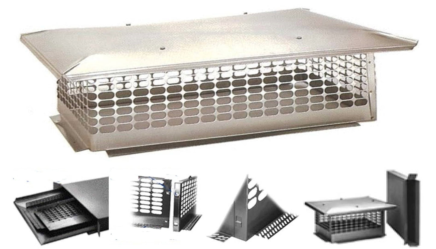Chim Cap 25-in W x 35-in L Stainless steel Stainless steel Rectangular Chimney Cap